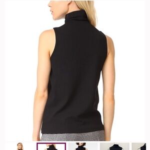 Club Monaco Black Sleeveless Turtleneck blouse